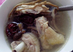 茶樹菇燉雞湯
