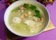 竹蓀干貝冬瓜湯