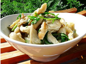 雞肉片鮑魚菇